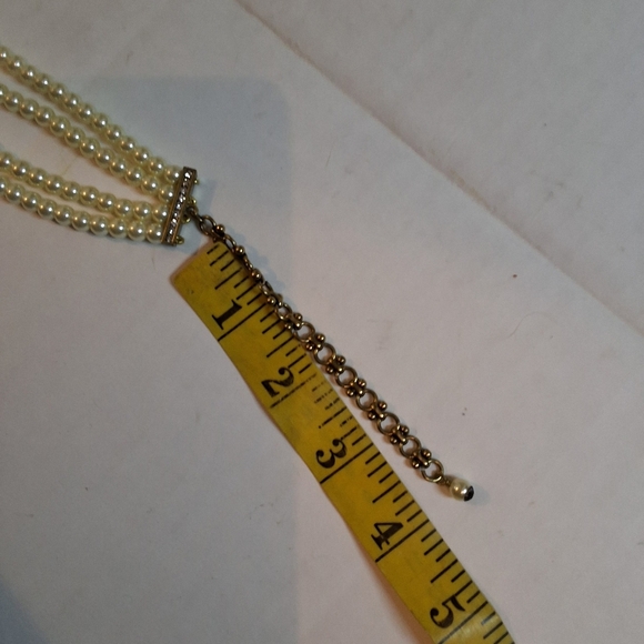 Heidi Daus An Affair To Remember Elegant Pearl and Green Gem Necklace Set - Picture 12 of 13